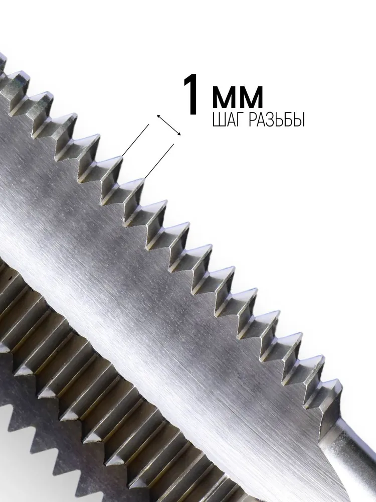 Метчики метрические М10 х 1 мм набор 2 шт. легированная сталь FIT, 10x1 мм, 2 шт, фото 3