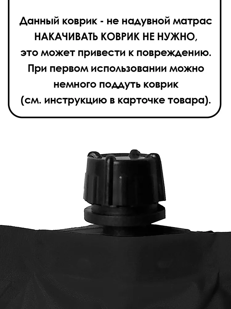 Коврик самонадувающийся "President Fish" для туризма 5 см 8811005, вариант, фото 2