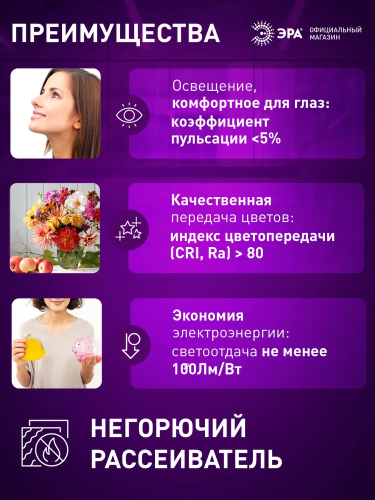 Светильник потолочный светодиодный линейный настенный ЭРА 36Вт 6500К 3600Лм 1200мм матовый 5 шт, 36 Вт, 5 шт, фото 3