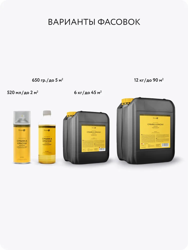 Смывка краски Elcon S, удалитель краски, 6 кг, 6 кг, фото 3