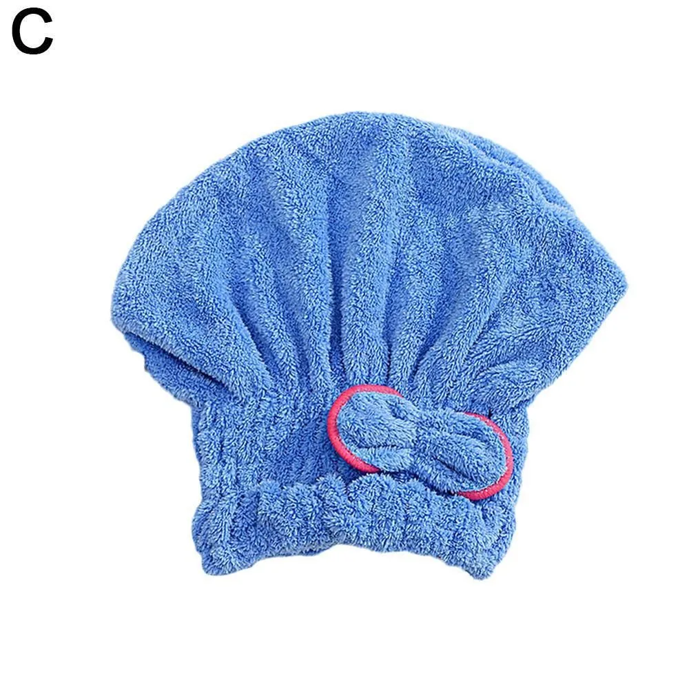 Полотенце для волос 25x30 см, микрофибра, синий, 1 шт, 25x30 см, 1 шт, фото 2