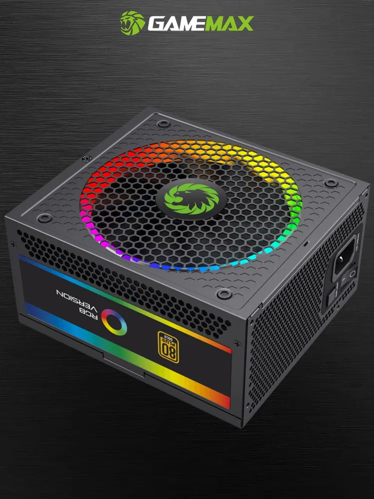 Блок питания ATX 850W GAMEMAX RGB-850 PRO (Черный 850W Gold 140 мм 20+4pin 2*4+4pin(CPU) 3*6+2pin(PCI-E) 8*SATA 3*MOLEX), 2x4, 850 Вт, фото 2