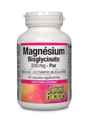 Магний глицинат с высокой усвояемостью Natural Factors Magnesium Bisglycinate, 120 капсул, вариант, фото 3