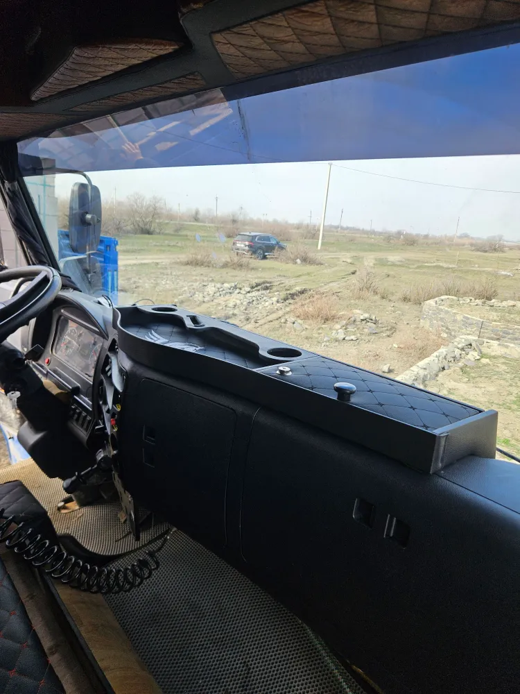 Полка в КамАЗ с бардачком тюнинг салона аксессуар, вариант, фото 6