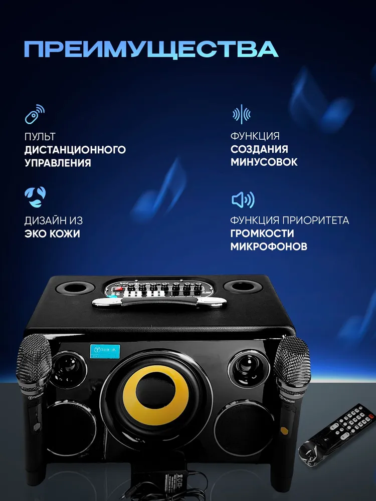 Караоке система для дома Tuxun PowerMusic мощность 200 Вт, 200 Вт, фото 4