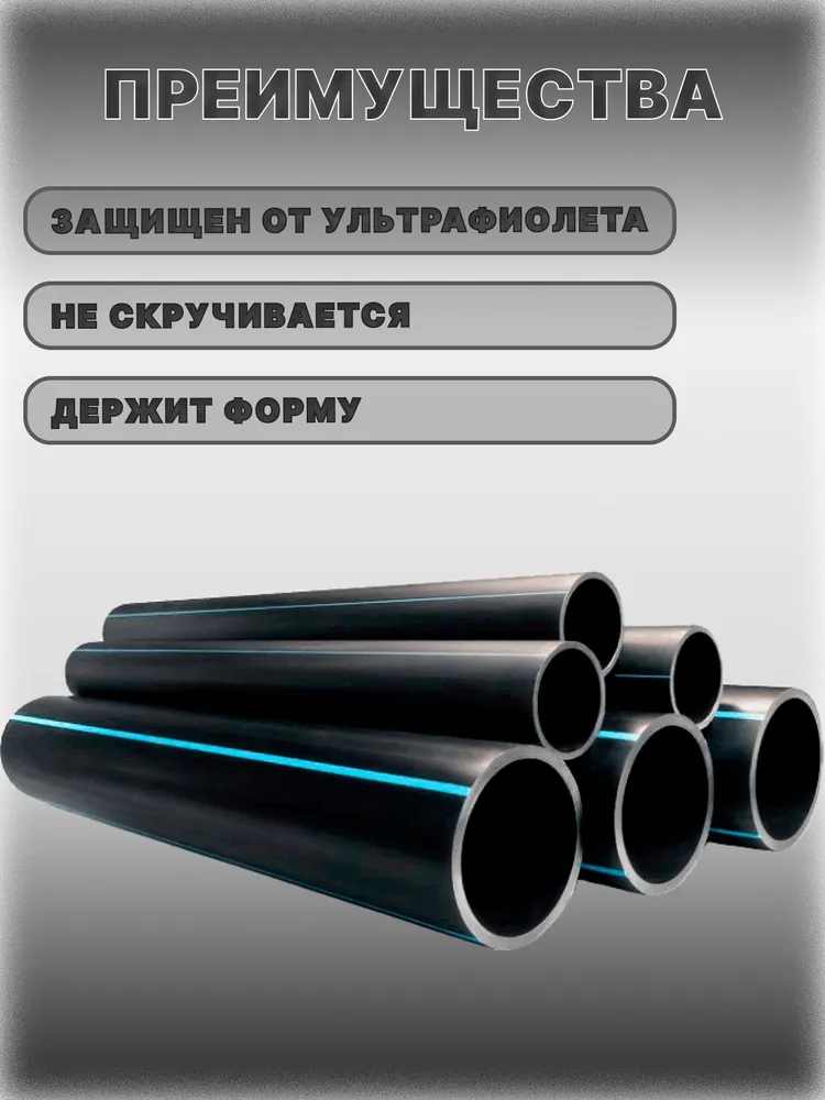 ПНД Труба Ф 20*2,0 (100м), 20x2.0, 100 м, фото 3