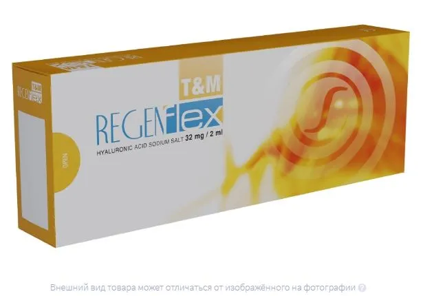 Редженфлекс T&M (Regenflex) Реген имплантат гиалуроновый 32 мг/2 мл 2 мл 1 шт. шприц для периартикулярного введения, 2 мл, 2 мл, фото 2