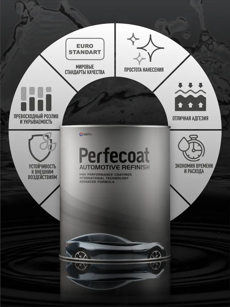 Отвердитель автомобильный универсальный Стандарт 0,5л PC-402 Standart Hardener , Perfecoat, 500 мл, фото 3