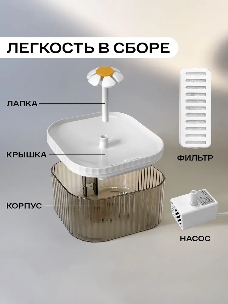 Автоматическая поилка для кошек и собак, питьевой фонтан для животных, вариант, фото 4