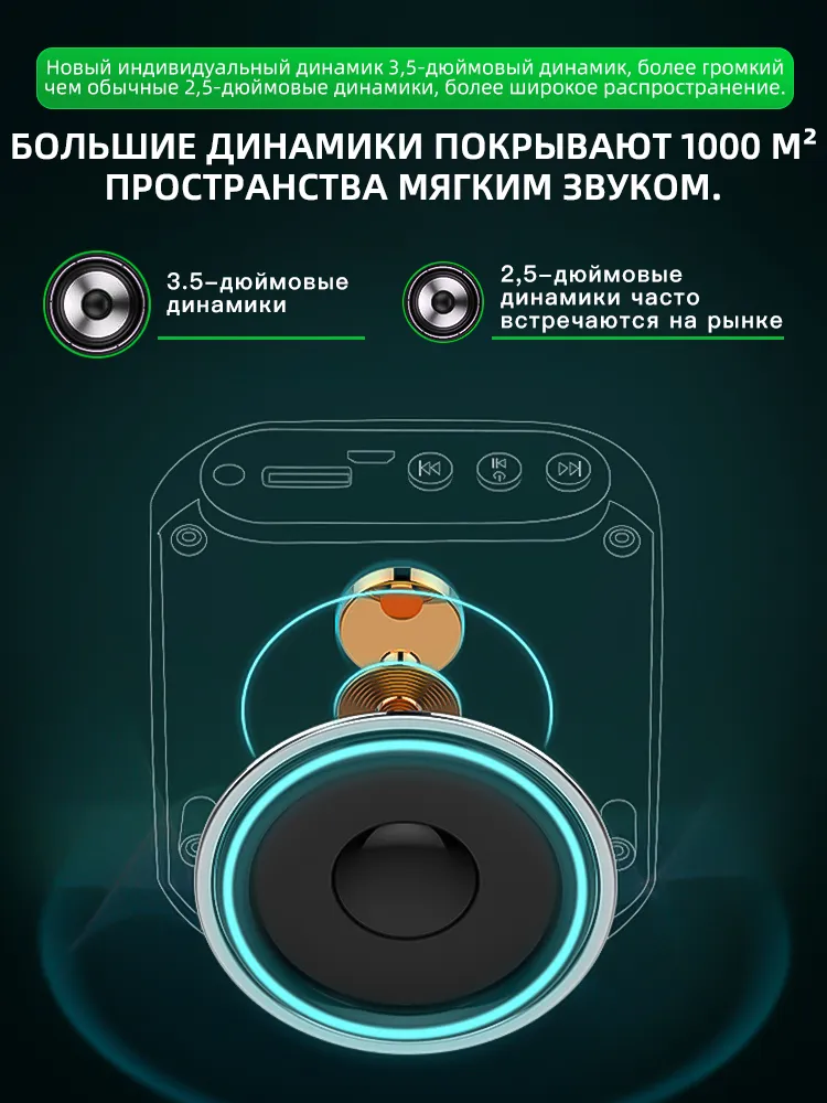 Громкоговоритель с микрофоном, портативный усилитель голоса, аксессуар для микрофона универсальный, вариант, фото 4