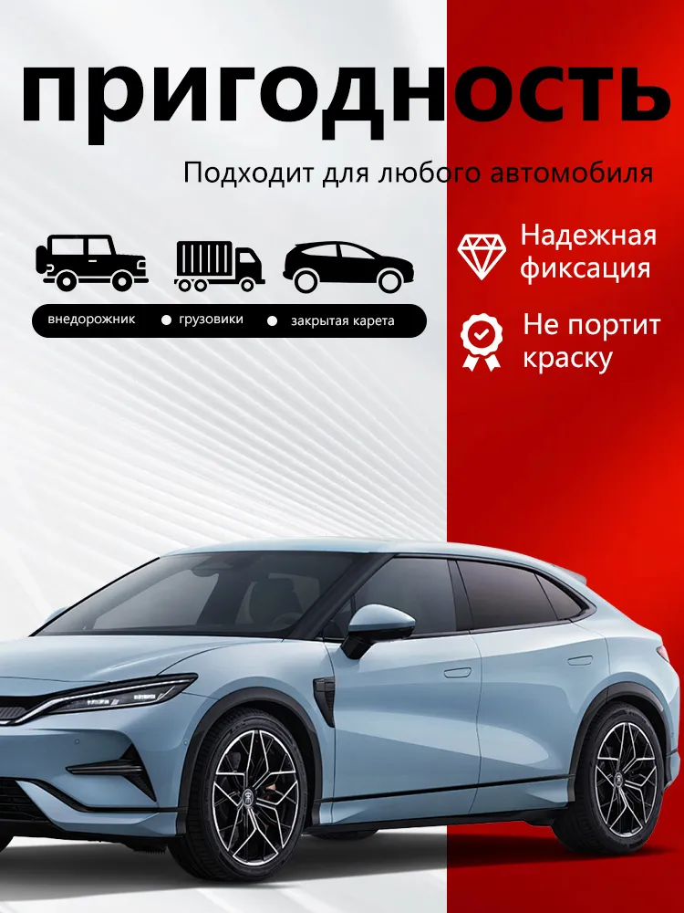 Универсальные защитные накладки на колесные арки автомобиля; 3.5см на 4 арки Защита арок авто; Расширитель колесных арок, вариант, фото 4