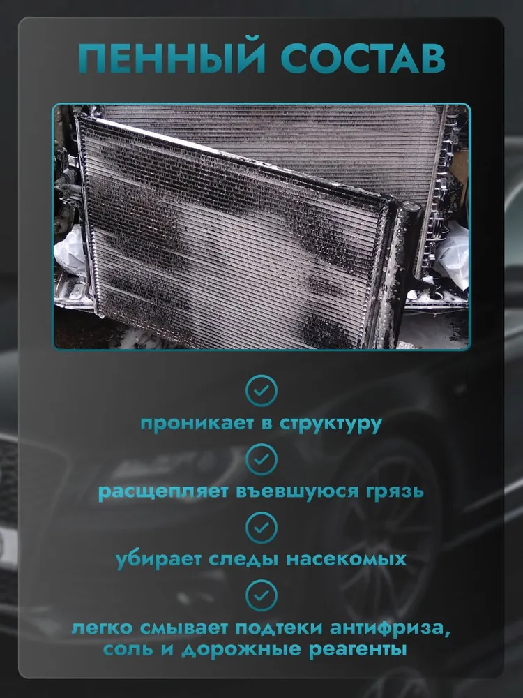 Очиститель радиатора автомобиля Master Pro 500 мл., наружный, 500 мл, фото 3