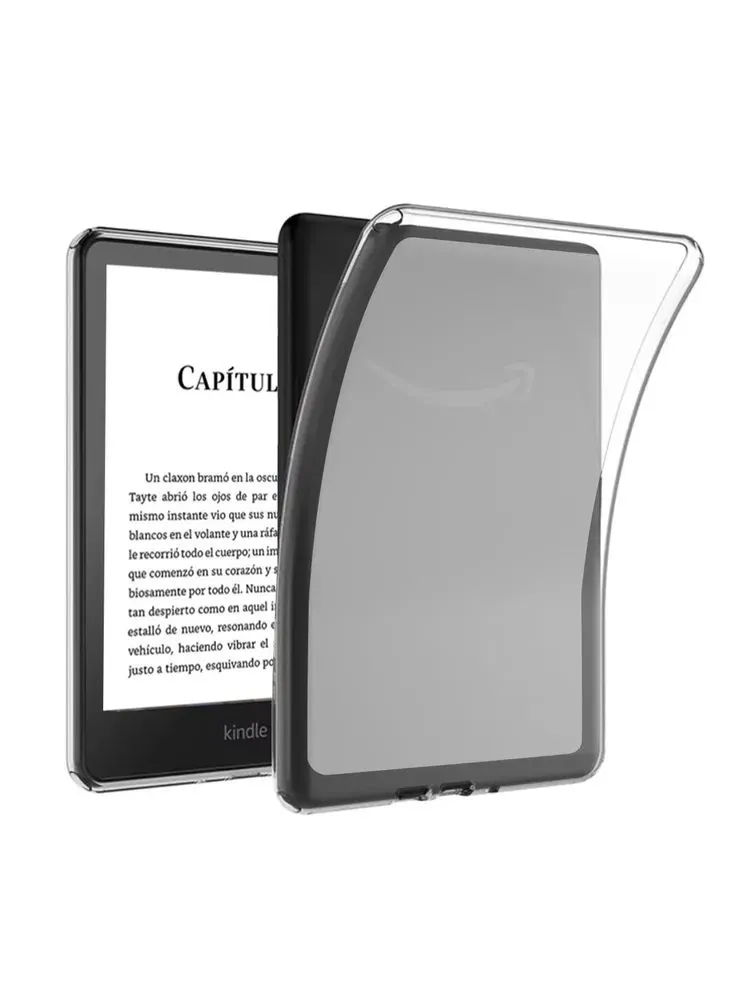 Чехол Amazon Kindle Paperwhite 12-го поколения 2024, силикон прозрачный, прозрачный, фото 2