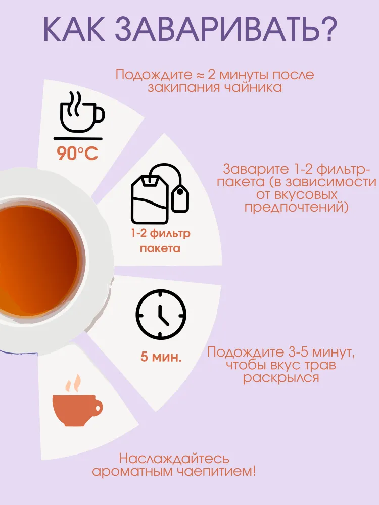 Подарочный набор травяного чая в пакетиках ассорти: чай успокаивающий, антистресс, для сна, детокс / 3 чая в одной упаковке, расслабляющий, крепкий сон, вариант, фото 2