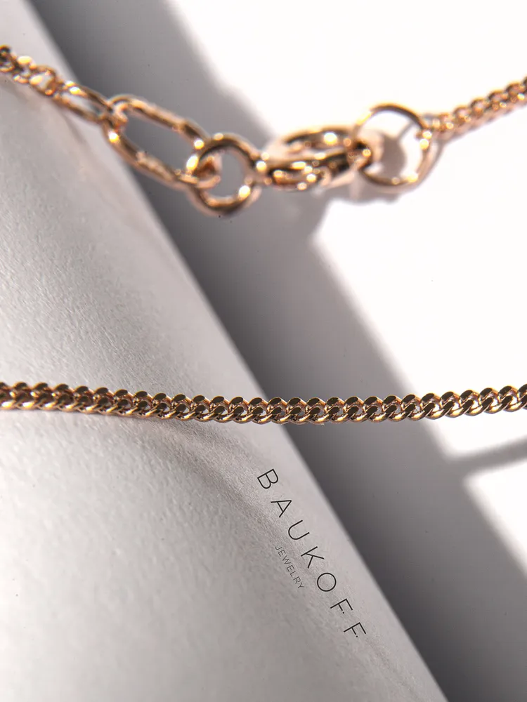 BAUKOFF jewelry Цепочка серебро 925 с позолотой, серебристый, фото 5