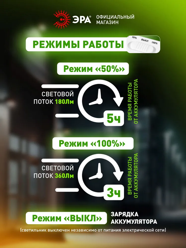 Светильник светодиодный аварийный непостоянный DBA-103-0-20 ЭРА 60LED 5ч IP20 / Фонарь для эвакуации аккумуляторный автономный, вариант, фото 3