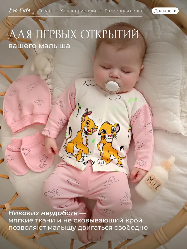 Комплект одежды для девочки на выписку, вариант, фото 5
