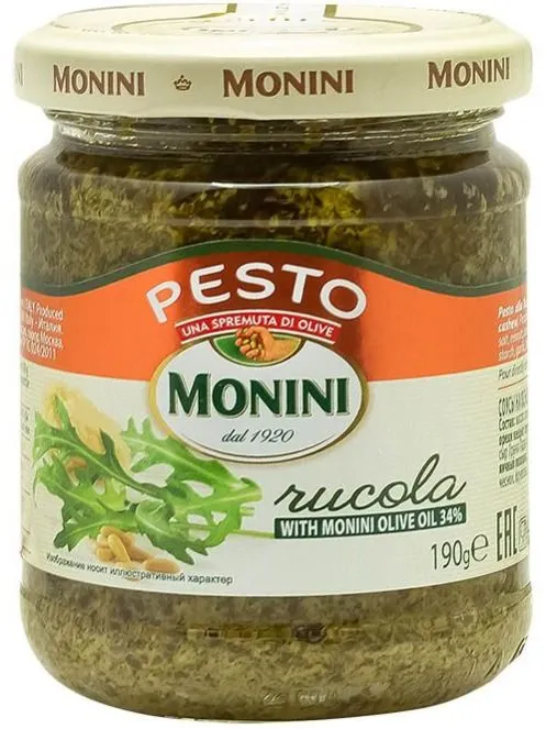 Соус песто Monini Pesto alla Rucola с добавлением рукколы, 190г, 190 г