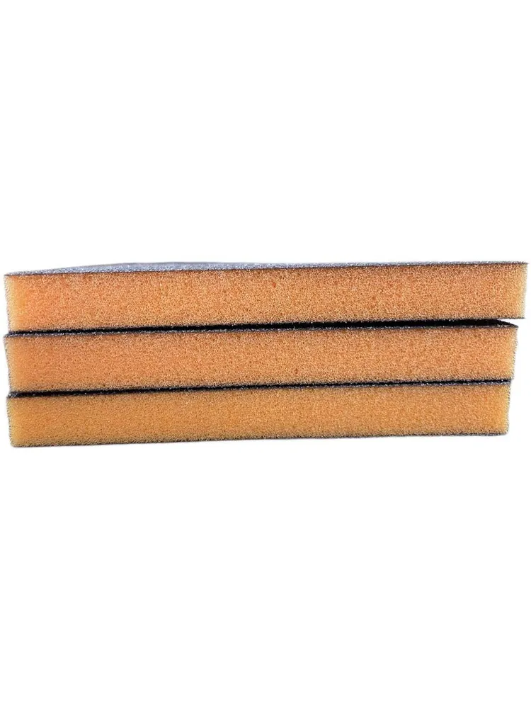 Губка двусторонняя Sponge Medium 98*120*13mm (оранжевая) Р120 3шт, 98x120, 3 шт, фото 6