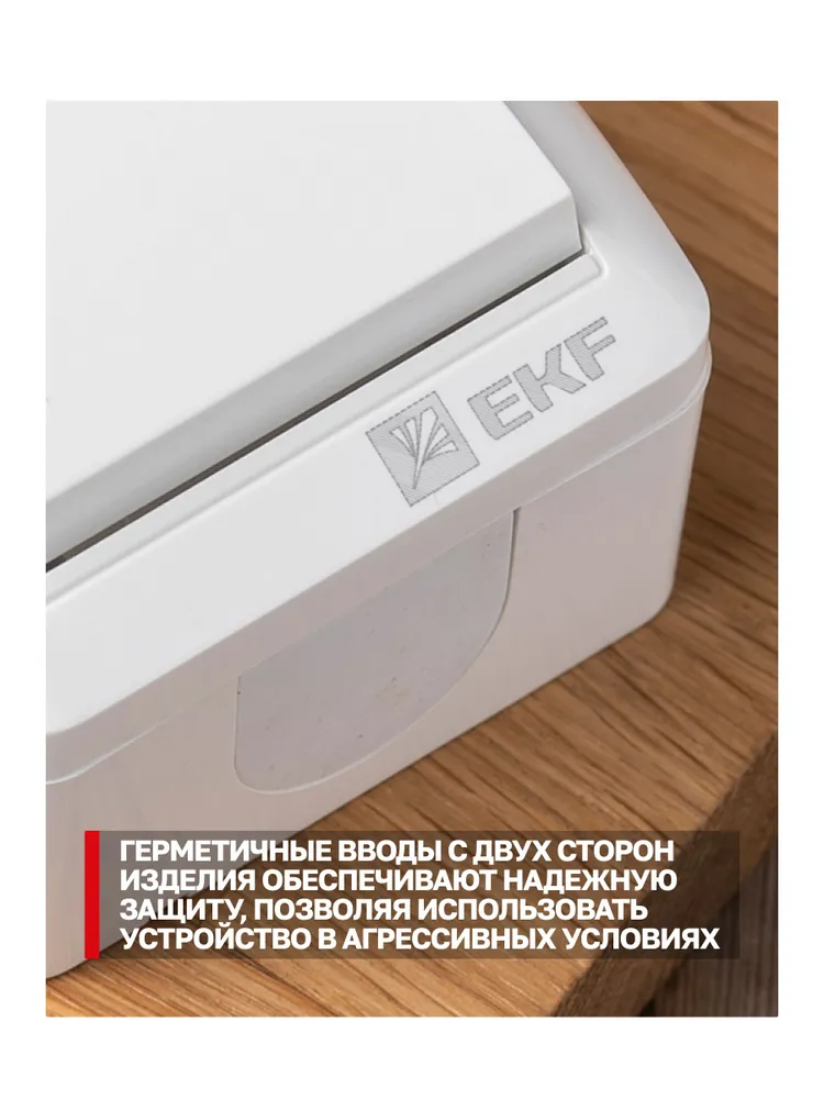 Кнопка звонка 10А 230В, белая, IP54 уличная (под навесом), коллекция Владивосток EKF, белый, фото 6