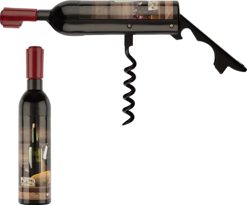Штопор/открывашка Sommelier в виде бутылки с магнитом, вариант