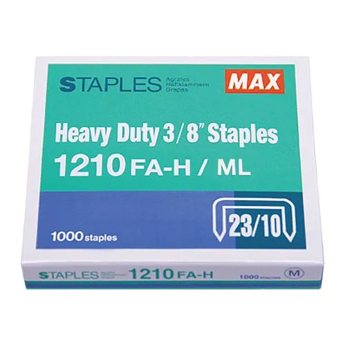 Скобы для степлера канцелярские MAX №23/10, 1000 штук, 1210FA-H, вариант