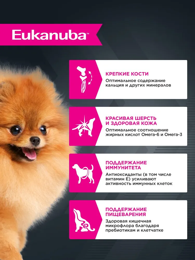Влажный корм для собак Eukanuba Adult с говядиной в соусе, 100 г х 24 шт, 100 г, 24 шт, фото 2