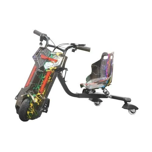 Электроскутер Дрифт Карт "Drift-Trike, цвет цветная молния, вариант, фото 6