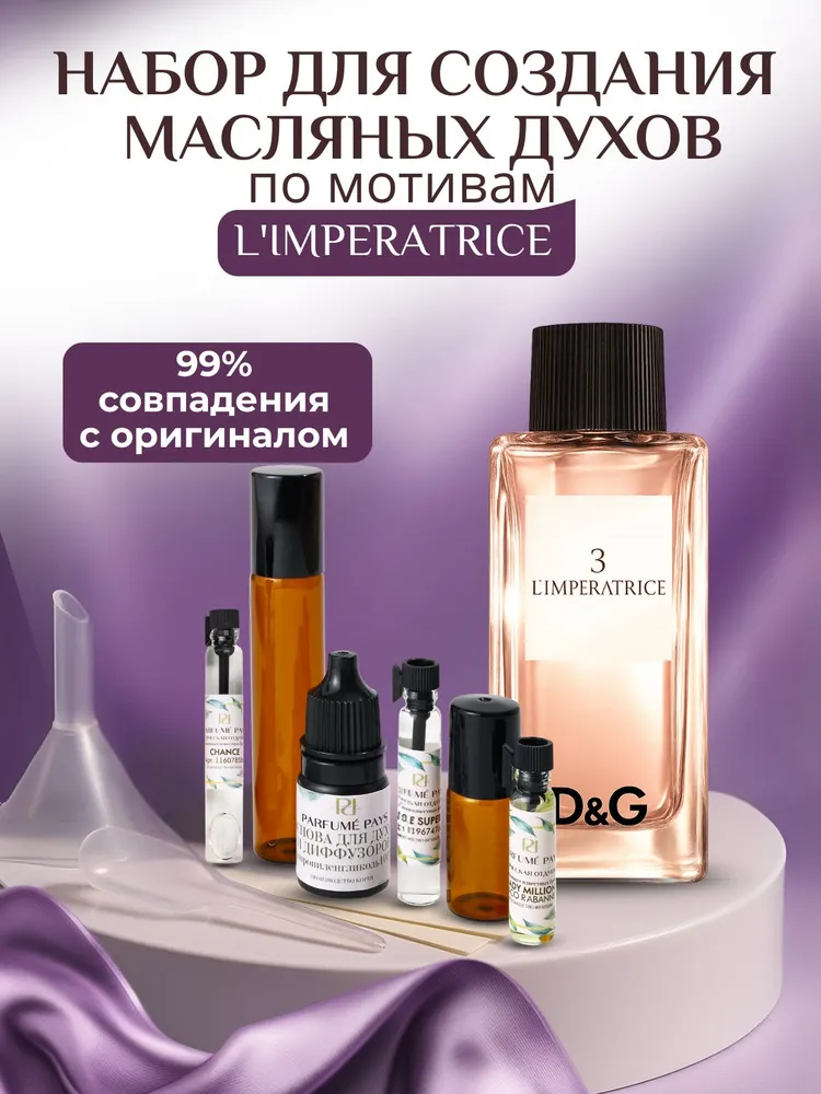 Набор для создания масляных духов, Императрица, парфюма JASmilion, вариант