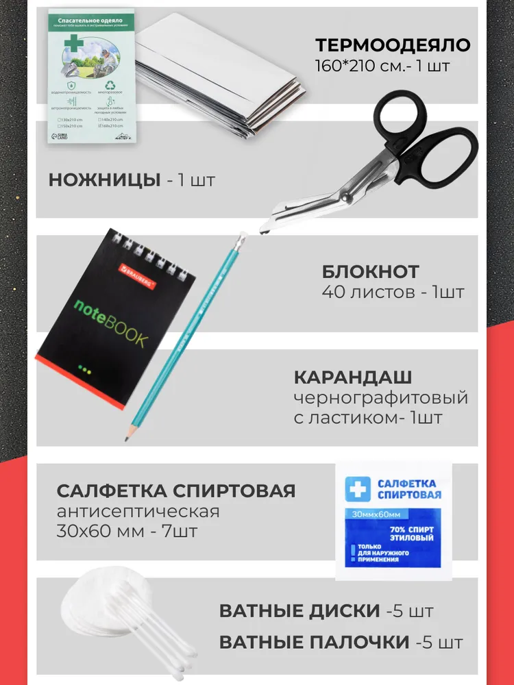 Аптечка автомобильная 2026 года новая, вариант, фото 6