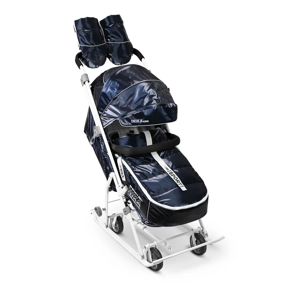 Санки-коляска НИКА "Ника детям 9" (НД9С/С сапфир) синий, синий, фото 2