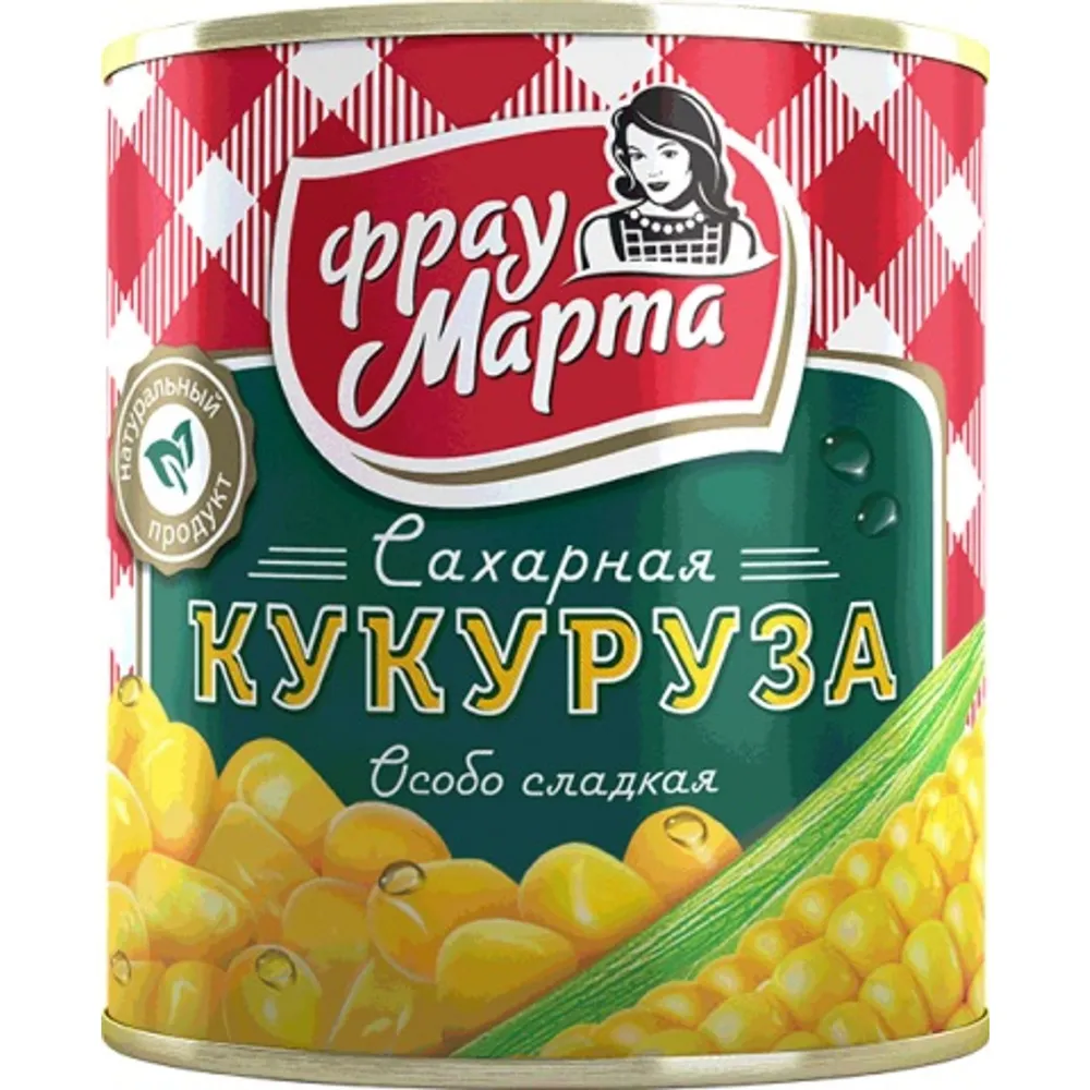 Кукуруза Фрау Марта сахарная консервированная 310 г, 310 г