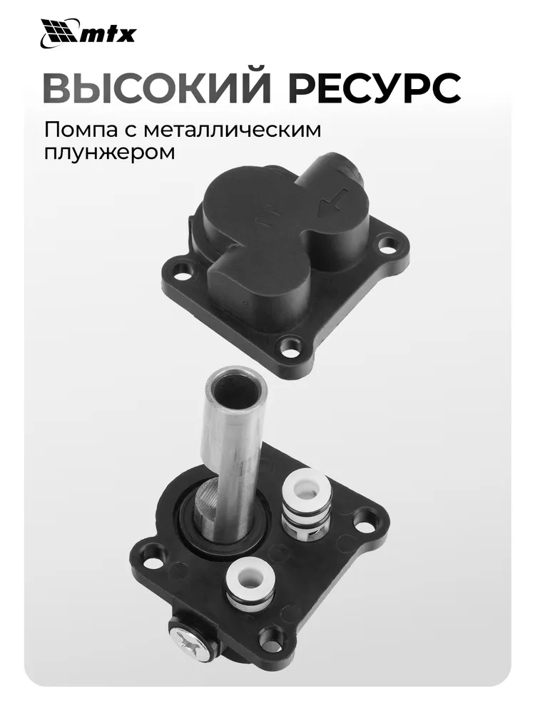 Мойка высокого давления аккумуляторная MTX, A-21-02, 21В Li-Ion, 40 бар максимальное давление, 4 л/мин, термозащита и внешний пенокомплект, 2 АКБ и ЗУ, 58211, 4 л, фото 3