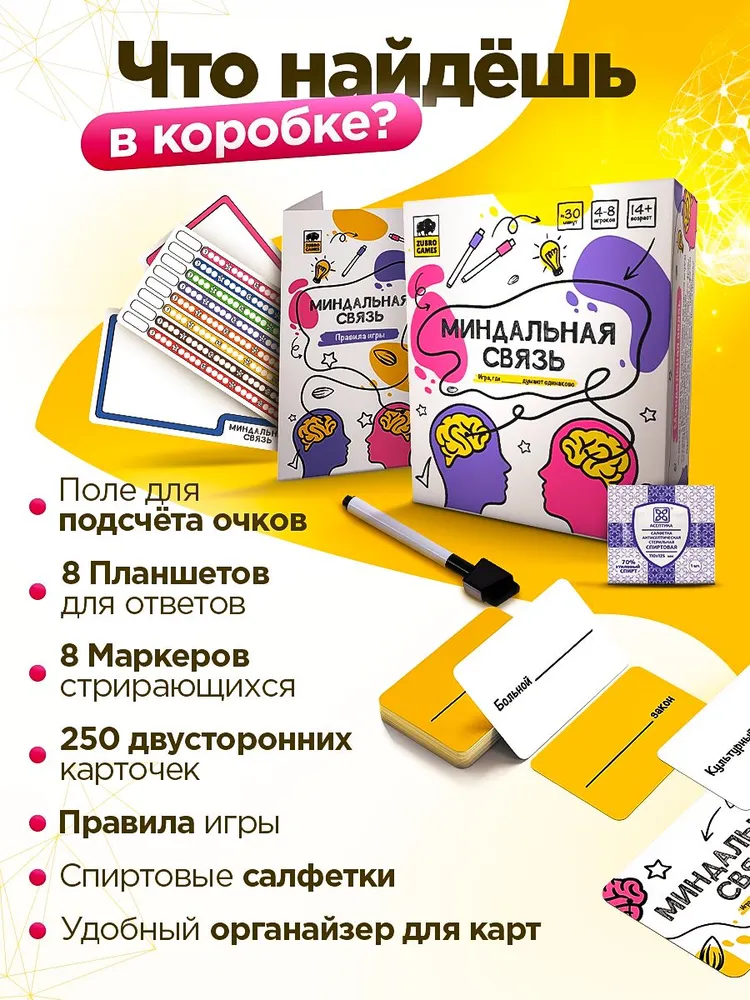Настольные карточные игры для вечеринки "Миндальная связь", настольные игры для компании подростков и всей семьи, вариант, фото 5
