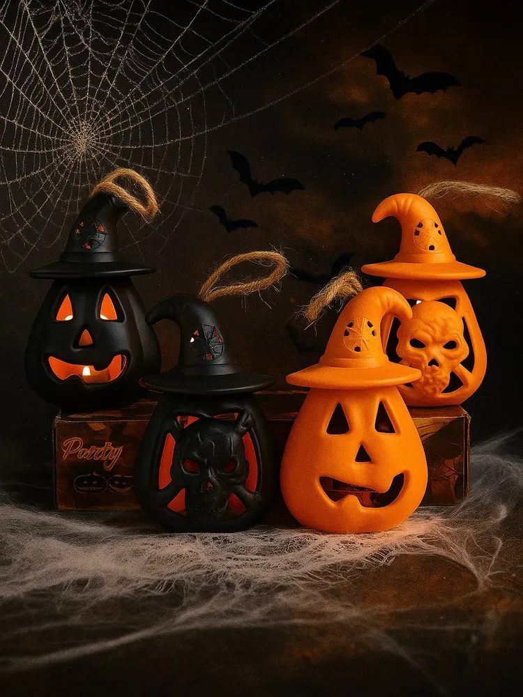 Светодиоидный светильник тыква на Хэллоуин/украшение для Halloween, вариант, фото 4