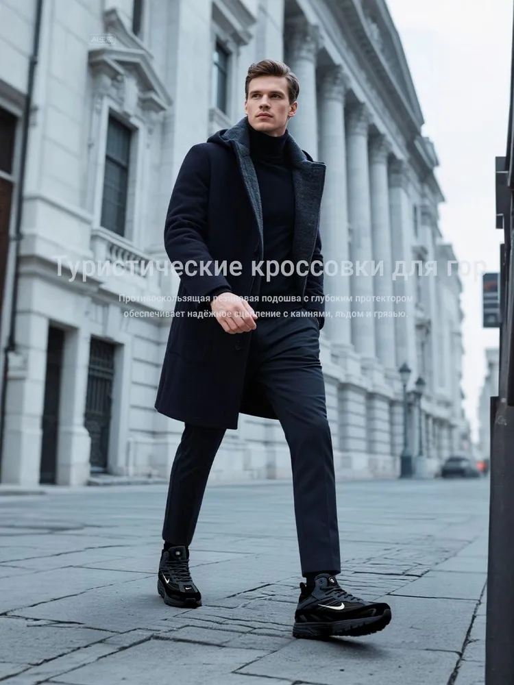 Кроссовки мужские зимние высокие, вариант, фото 2