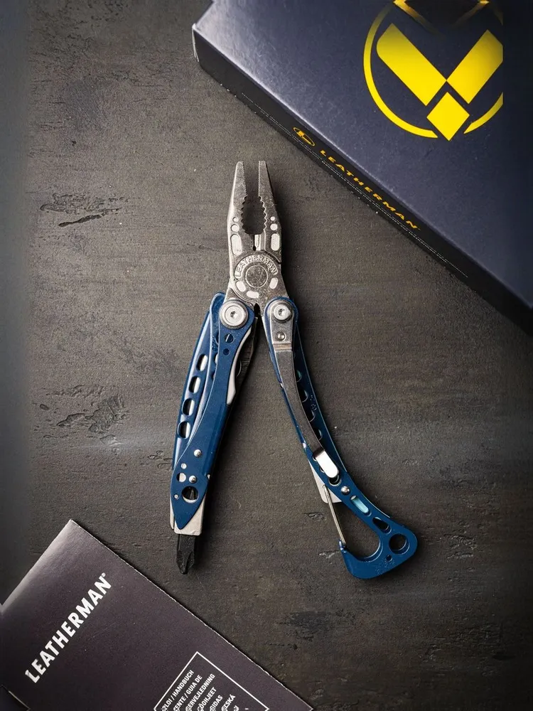 Мультитул Leatherman Skeletool CX NightShade 833127, 7 инструментов, синий, синий, фото 2
