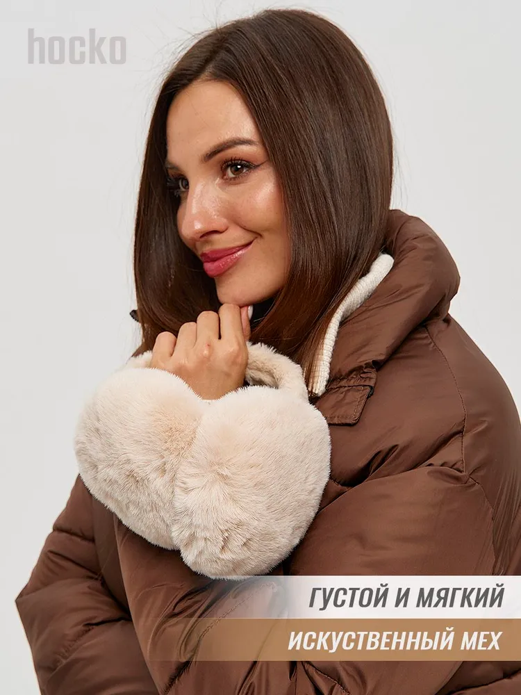 Наушники меховые hocko мягкие и теплые, вариант, фото 3