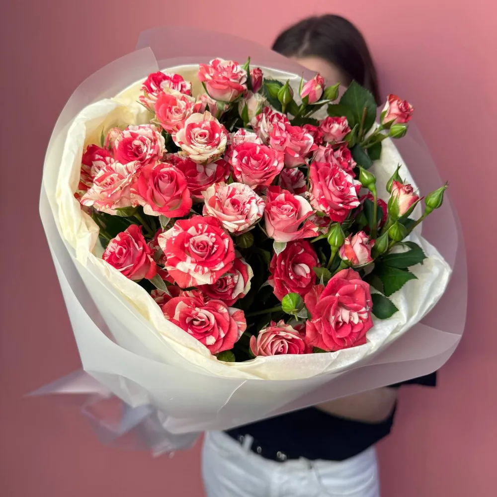Букет из 5 кустовых роз ФаерВокс, вариант, фото 2