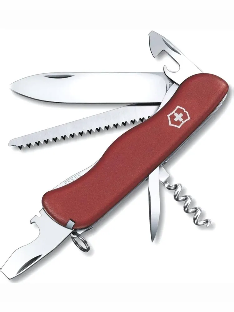 Нож перочинный VICTORINOX Forester 0.8363, 111 мм, 12 функций, красный, красный, фото 2