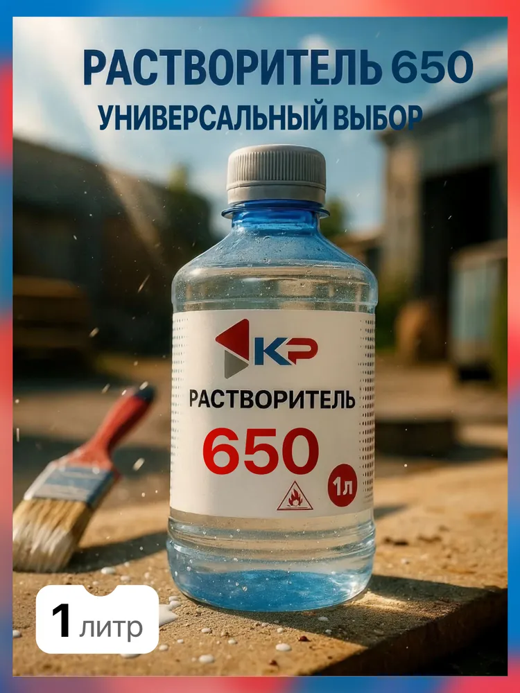 Растворитель 650 1,0 л КР, 1 л