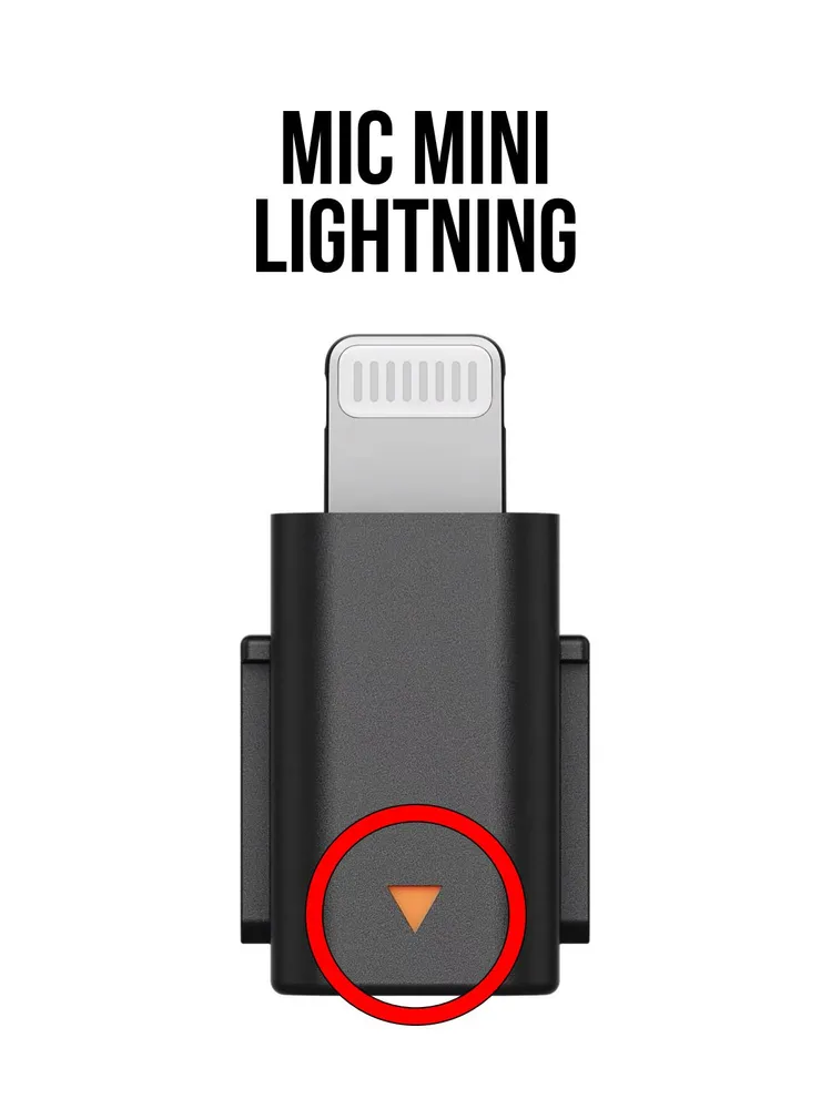 Адаптер для DJI Mic Mini Black Lightning, черный