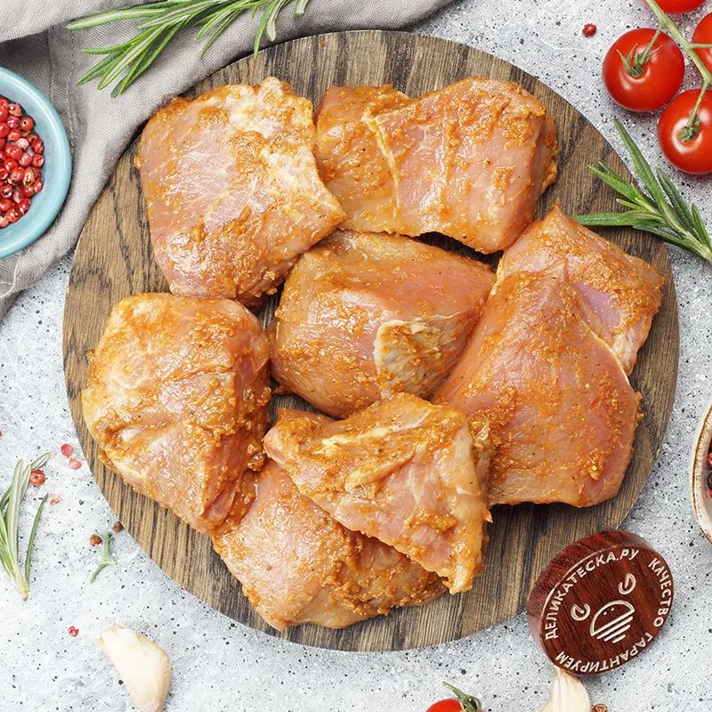 Шашлык из свинины маринованный в томатах со специями 1кг, 1 кг
