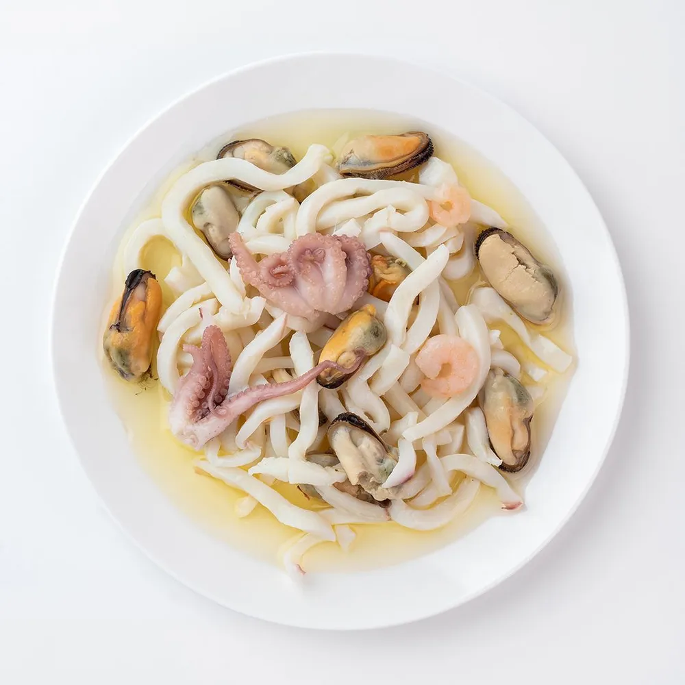 Коктейль из морепродуктов с оливками и оливковым маслом 270 г, Milegrin, 270 г, фото 2