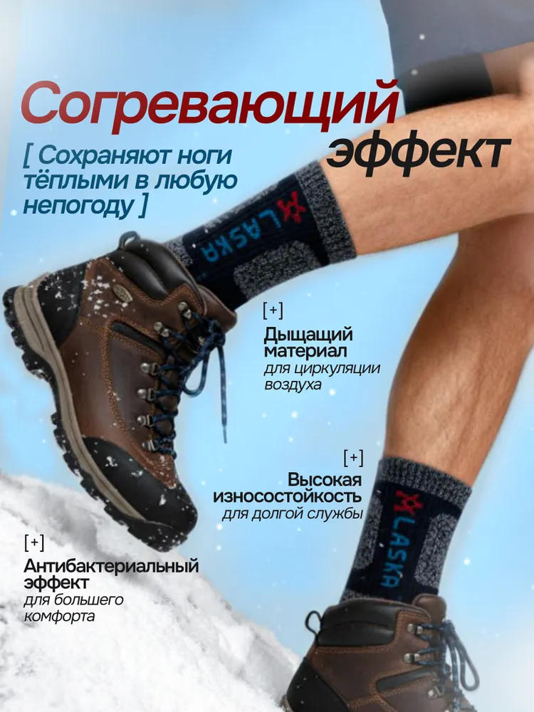 Носки мужские Носки мужские набор Аляска 5 пар в комплект., 5 пар, вариант, фото 5