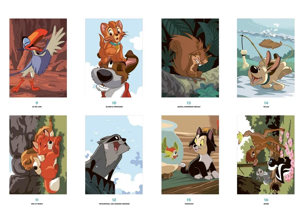 Раскраска по номерам дисней Coloriages mysteres Disney hachette от ашет, вариант, фото 3