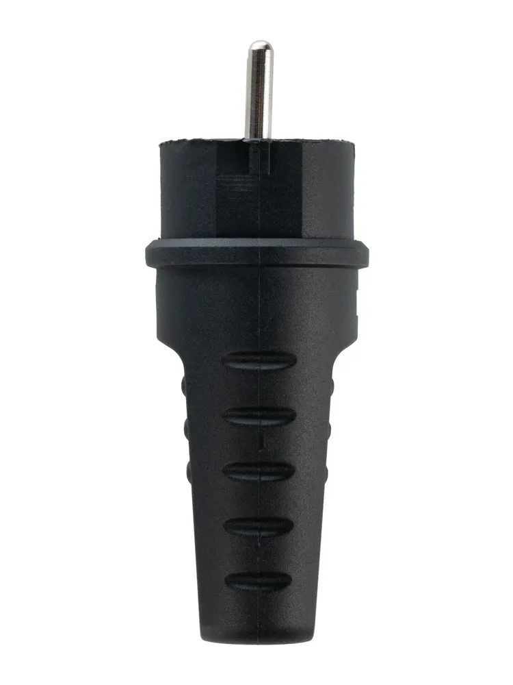 Вилка электрическая Filum FL-PLUG-EU-IP44-BK 2P+PE 16A 250В IP44 переносная, чёрная, черный, фото 4