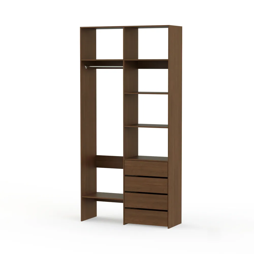 BestMebel Гардеробная система, ЛДСП, 135х55х260 см, 135x55x260 см, фото 2