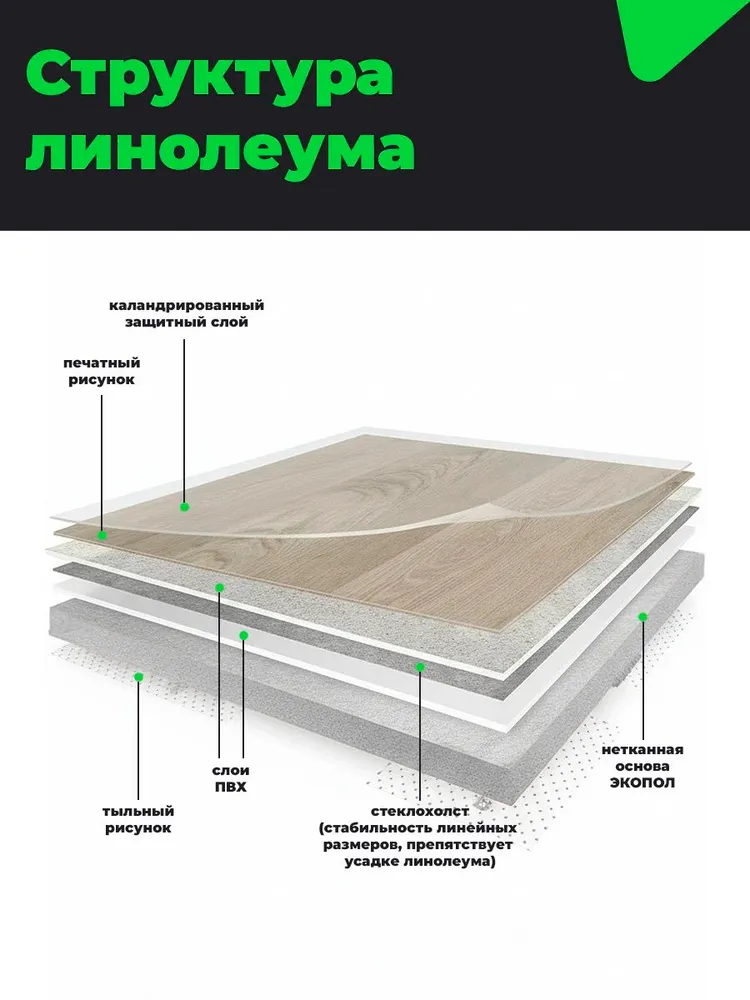 Линолеум ПБ 872 1,25*4 (5 м2) резка, 1.25x4, фото 5