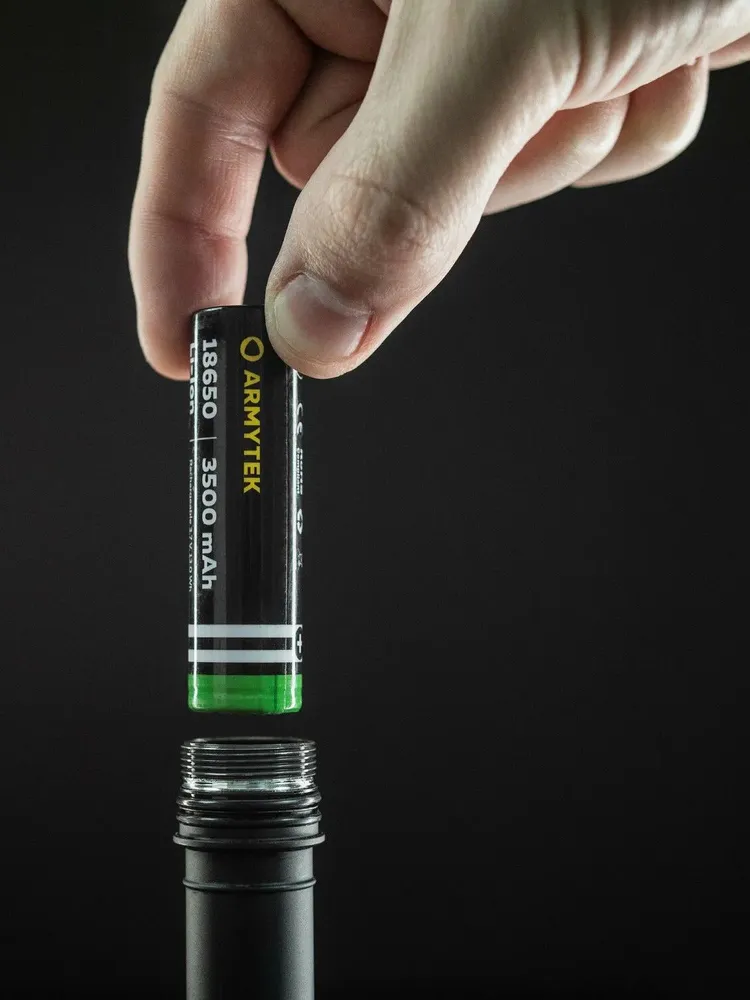 Аккумулятор ARMYTEK Армитек НЕЗАЩИЩЕННЫЙ 18650 LI-ION-Developed by Canada- A03202, вариант, фото 3